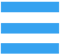 Drei blaue Balken welche die Navigation der Website symbolisieren.