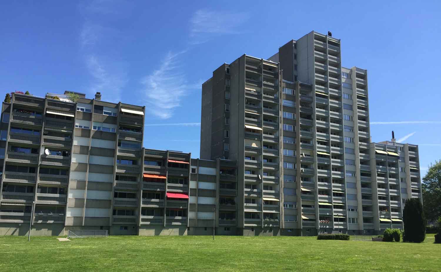 Hochhäuser an der Bottigenstrasse im Kleefeld