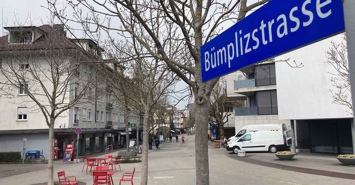 Die Fussgängerzone in Bümpliz