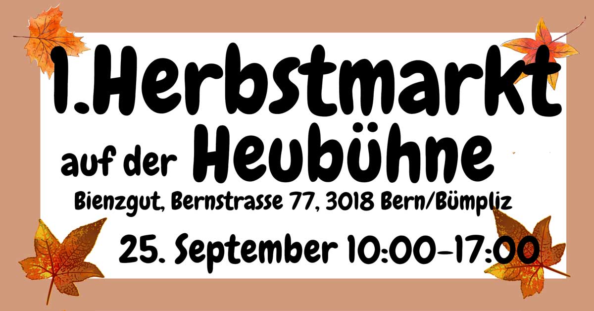 Flyer vom Herbstmarkt in Bümpliz
