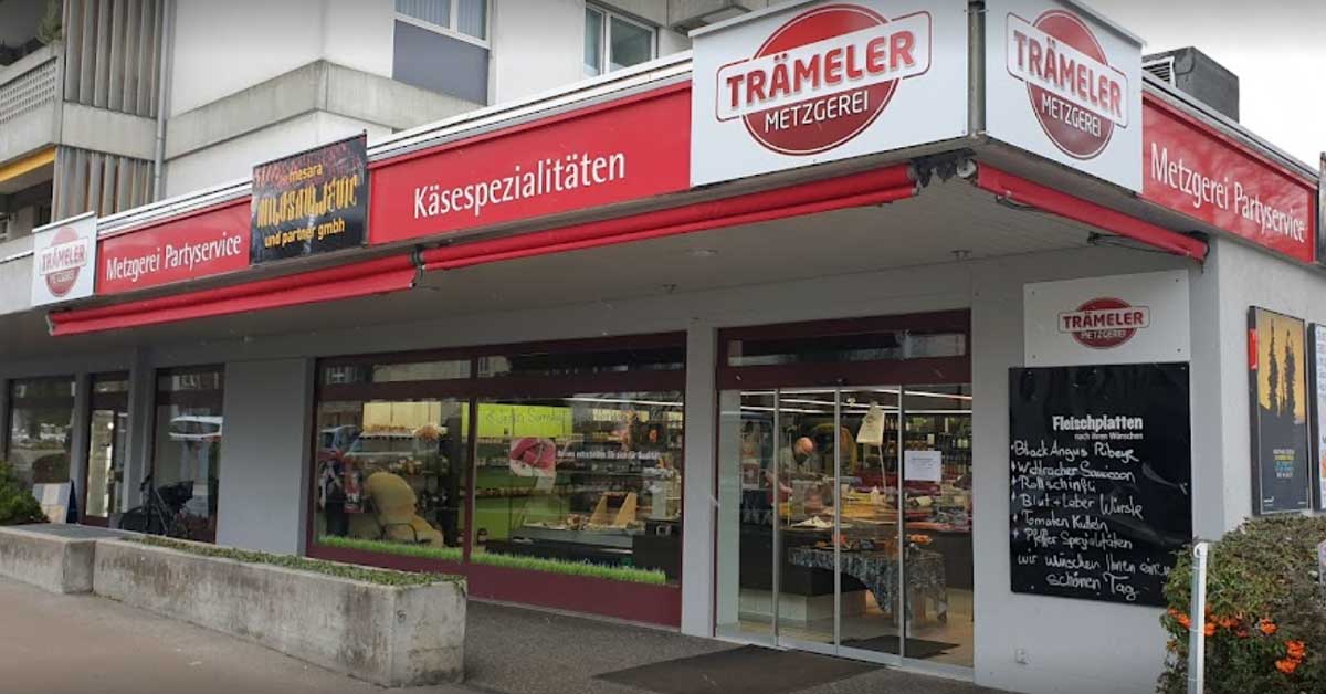 Die Metzgerei Trämeler in Bümpliz von aussen